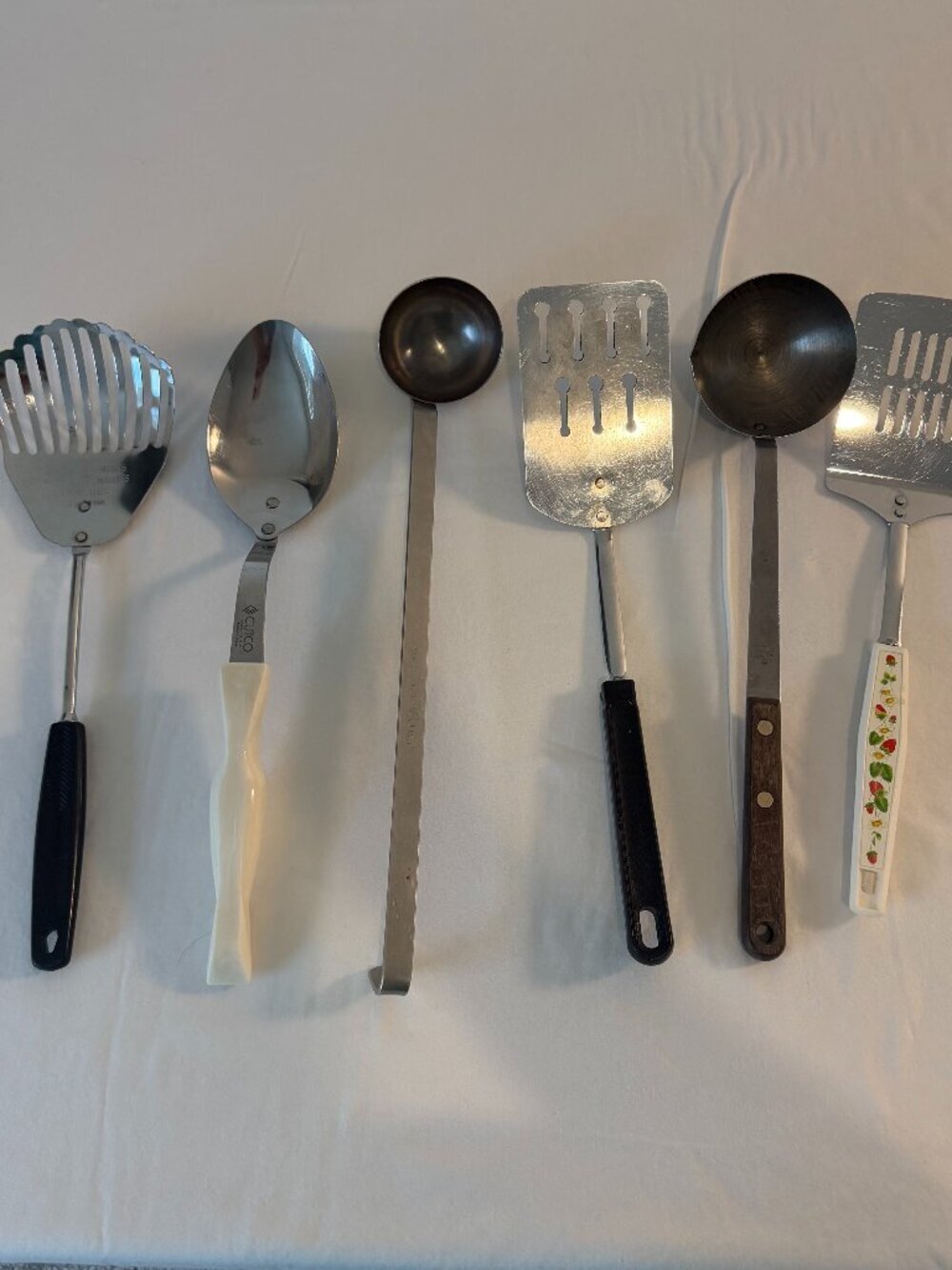 Vintage Kitchen Utensil Lot Cutco EKCO Flint USA Stainless Steel Mixed Cooking T